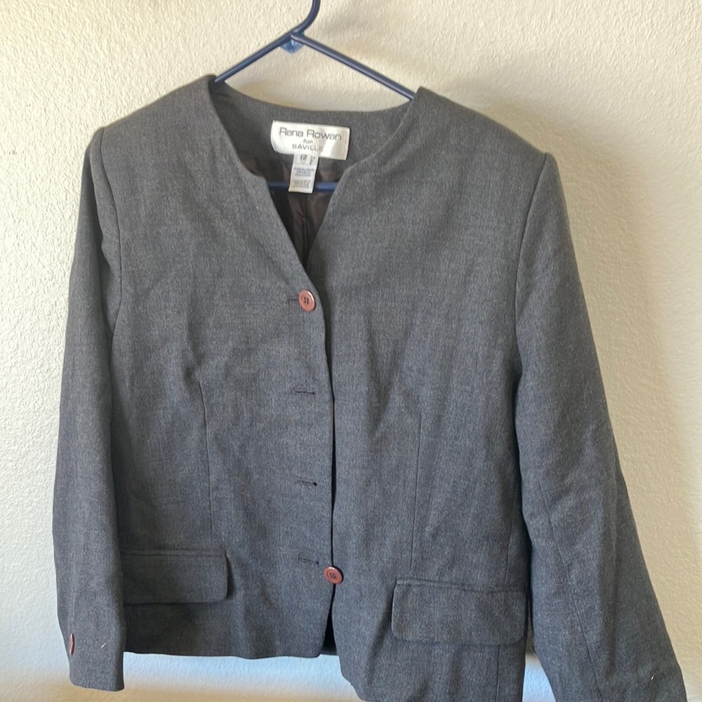FINAL MARKDOWN Rena Rowan worsted wool jacket 12